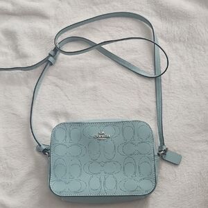 Coach Sky Blue Signature Crossbody Bag